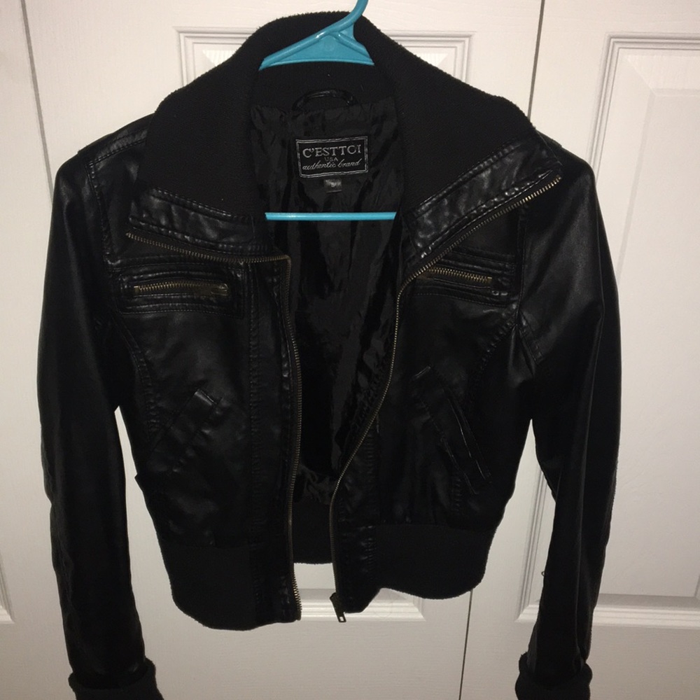 Black leather Jacket